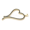 Brass Micro Pave Cubic Zirconia Pendants KK-K298-14G-3