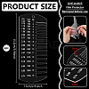 1Pc Rectangle Acrylic Leather Thickness Gauge TOOL-BC0003-38-2