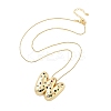 Brass Micro Pave Cubic Zirconia Letter Pendant Necklaces LS-KK-Z069-01G-W-2