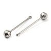 Tarnish Resistant 304 Stainless Steel Threaded Ball Eyepin X-STAS-M330-01A-P-2