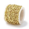 Brass Column & Round Beaded Link Chains CHC-P016-14G-01-3