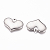 Non-Tarnish 304 Stainless Steel Stamping Blank Tag Heart Pendants LS-STAS-G218-08P-03-2