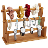 Three Layers T-Bar Wood Bracelet Organizer Display Stands BDIS-WH0011-04-1