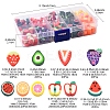 200Pcs 10 Styles Handmade Polymer Clay Beads CLAY-FS0001-40-4