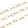 304 Stainless Steel Heart Link Chains CHS-C013-04G-01-1