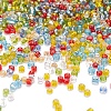 7 Colors Glass Round Seed Beads SEED-YW0001-24A-01-5