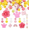 16 Style Food Grade Eco-Friendly Silicone Beads SIL-PH0001-08-1