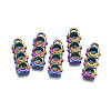 Rainbow Color Alloy Pendants Enamel Settings PALLOY-S180-324-1