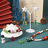 44pcs 10 style Christmas Handmade Lampwork Beads LAMP-TA0001-16-7