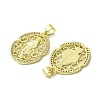 Brass Micro Pave Cubic Zirconia Pendants KK-H472-53L-G-2