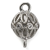 Brass Micro Pave Clear Cubic Zirconia Connector Charms KK-A230-06E-P-1