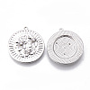 Brass Micro Pave Clear Cubic Zirconia Pendants LS-KK-N232-171P-NF-2