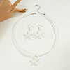 Bohemian Imitation Leather Cord Necklaces & Alloy Dangle Earring Sets FS-WG3325C-01-3