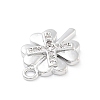 Brass Micro Pave Clear Cubic Zirconia Pendants LS-ZIRC-I067-01A-2