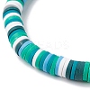 12Pcs 12 Colors Polymer Clay Heishi Sufer Stretch Necklaces Set BJEW-JB09910-5