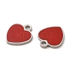304 Stainless Steel Enamel Pendants STAS-M308-16P-03-2
