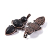 Natural Lava Rock Pendants G-Q158-04-06-2