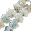 Natural Flower Amazonite Beads Strands G-F769-F01-01-1