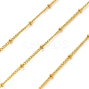 304 Stainless Steel Rondelle Beaded Satellite Chains CHS-G040-03G-1