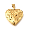 316 Stainless Steel Locket Pendants STAS-N0016-18B-G-1