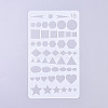 Plastic Reusable Drawing Painting Stencils Templates DIY-G027-G18-1