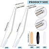 5Pcs 5 Styles Iron & Plastic Tremolo Arm Whammy Guitar Bar for Electric Guitar Flat Mount Stud Mount FIND-CN0002-20B-2