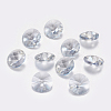Faceted Glass Rhinestone Charms RGLA-F049-6mm-001BS-1