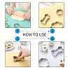 304 Stainless Steel Puppy Cookie Cutters DIY-E012-11-4