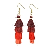 Colorful Tassel Pendants Dangle Earrings for Women EJEW-JE06108-1