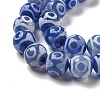 Blue Tibetan Style dZi Beads Strands TDZI-NH0001-A03-02-4