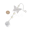 201 Stainless Steel Connector Charms and Glass Suncatchers HJEW-JM04732-02-3