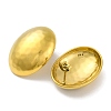 Ion Plating(IP) 304 Stainless Steel Oval Stud Earrings EJEW-D281-16G-2