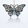 Vintage Butterfly Pendant Necklace Findings TIBE-M001-80F-1