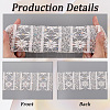 5Yards Polyester Flower Lace Ribbons with Paillettes OCOR-GF0005-24C-5