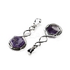 Natural Amethyst Pendants X-G-F777-05P-07-2