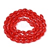 Opaque Solid Color Glass Beads Strands GLAA-N071-01A-C04-2