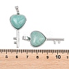 Natural Amazonite Pendants G-A315-04D-P-3