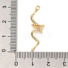 Brass Micro Pave Cubic Zirconia Pendants KK-M301-16G-3