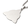 201 Stainless Steel Pendant Necklaces NJEW-K253-09P-1-4
