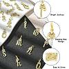 26Pcs 26 Styles Brass Micro Pave Cubic Zirconia Pendants KK-CJ0002-50-3