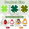 240Pcs 5 Stylle Wool Felt Clovers FIND-OC0013-46-2