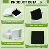 Square Kraft Paper Necklace Earring Storage Gift Boxes CON-WH0095-88B-4