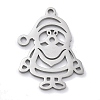 Christmas Theme Anti-Tarnish 304 Stainless Steel Pendants STAS-R003-04P-02-1