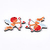 Printed Wood Pendants WOOD-T032-04P-2