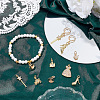 7Pcs 7 Styles Brass Micro Pave Cubic Zirconia Pendants KK-SC0008-07-4