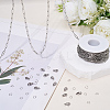 DIY 304 Stainless Steel Paperclip Chains Necklaces/Bracelets Making Kits DIY-BBC0002-71-4