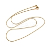 Trendy Unisex 201 Stainless Steel Snake Chain Necklaces NJEW-L043-06G-4