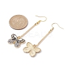 Alloy Enamel Butterfly Dangle Earrings EJEW-JE05604-04-3