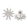 304 Stainless Steel Sun Stud Earrings EJEW-C114-28P-1