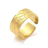 Ion Plating(IP) 304 Stainless Steel Open Cuff Rings RJEW-K245-94G-1